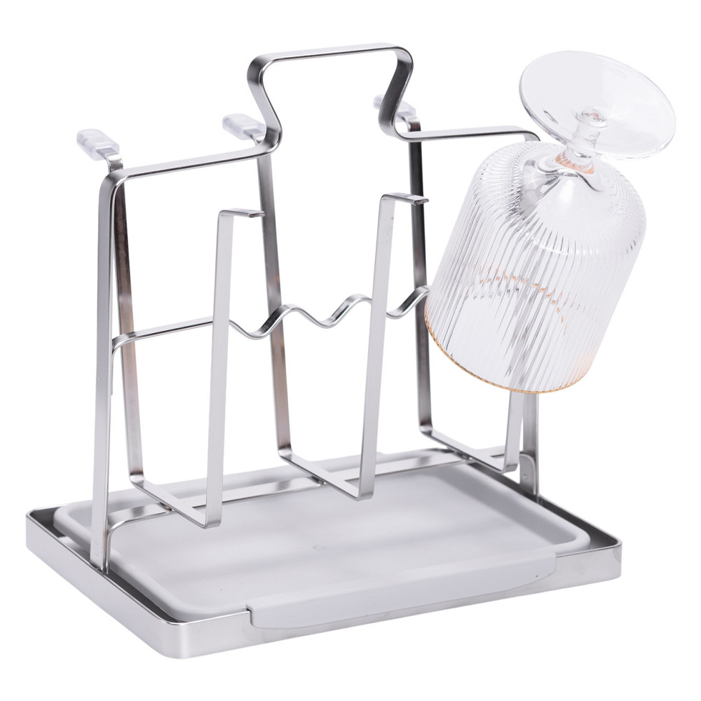 Yiwu Сушарка-органайзер для посуду на кухню зі сталі HP-46-14 Коломия - фото 7