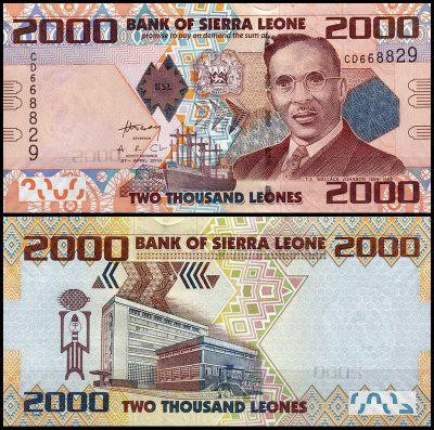 Сьерра Леоне 2000 leones 2010 Pick 31 UNC Полтава - изображение 1