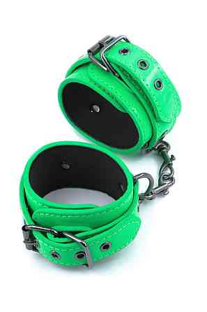 Фіксатори на ноги NS Novelties Electra Play Things Wrist Cuffs, зелений неон Sex Aura Київ