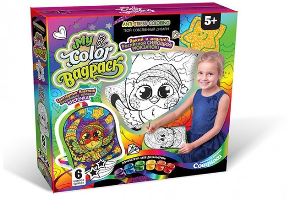 Комплект креативного творчості My Color BagPack CBP-01 рюкзак-розмальовка СовавШапке Вінниця - фото 1