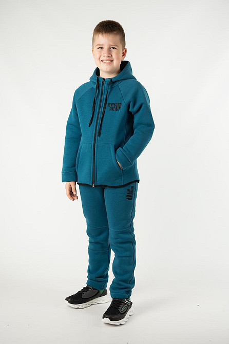 Спортивний костюм, для хлопчика, 100% бавовна, начіс, тринитка топ 152 Крохатушка одяг Київ - фото 1