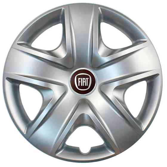 Автомобильные модельные колпаки R17 Fiat 500 4шт, SJS, серебряные Винница