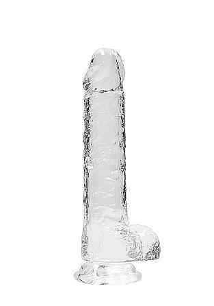 Фалоімітатор - Realrock Dildo 8" Transparent Sex Aura Київ
