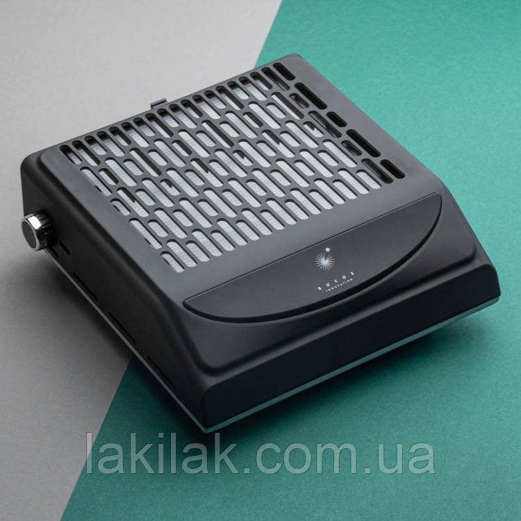 Настільна манікюрна витяжка Bucos Cyclone V2 100W з багаторазовим HEPA фільтром, чорна Херсон - изображение 1