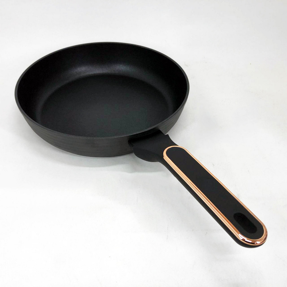 Легка сковорода для домашньої кухні, Антипригарна сковорода без олії з алюмінієвим корпусом VB-45 Львів - фото 2