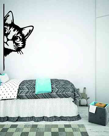 Декоративне настінне 3D Панно «Кіт» Декор на стіну з об'ємом (ціна за 1 шт) Київ