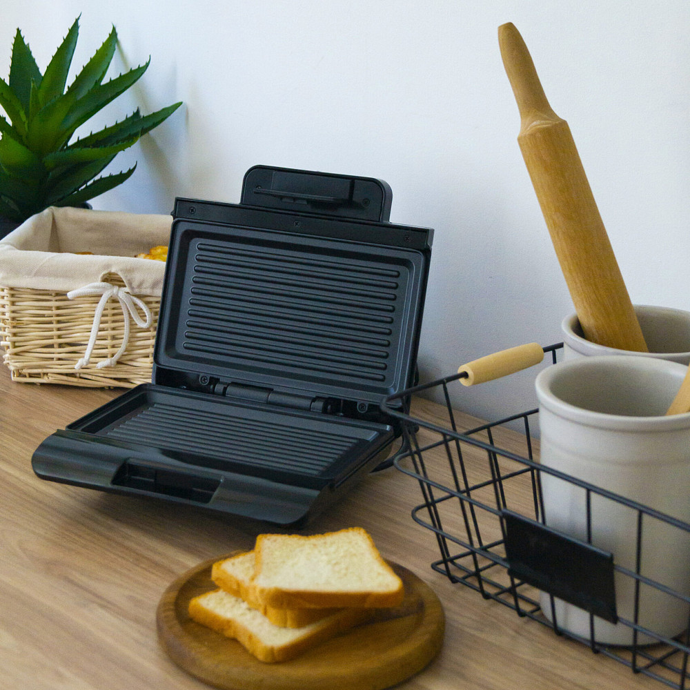 Гриль для приготування шашликів MAGIO, Бутербродниця з антипригарними панелями, Якісний гриль TO-39 Івано-Франківськ - фото 10