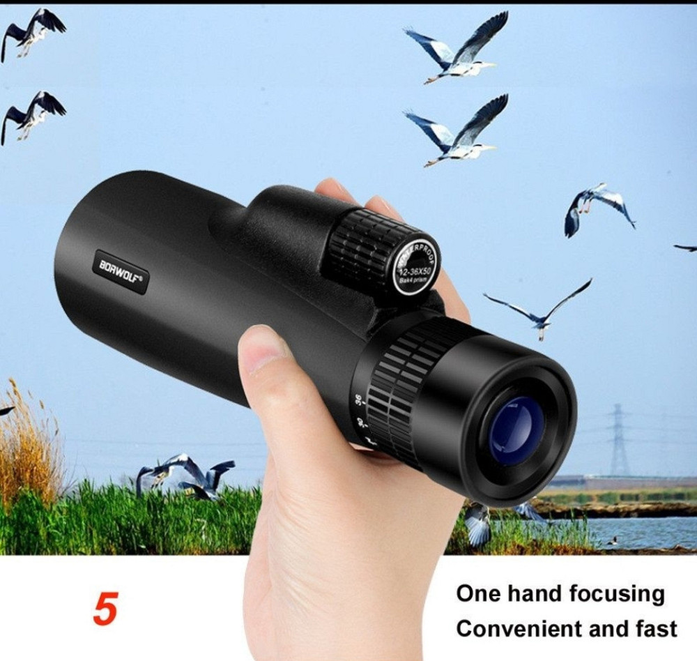 Телескоп (монокуляр)Borwolf 12-36X50 BAK4. Киев - изображение 1