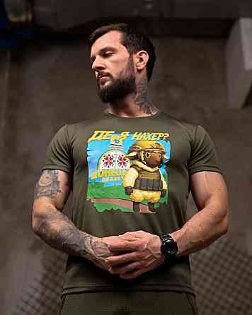 Тактична потовідвідна футболка Де я oliva ПП7850 Одеса