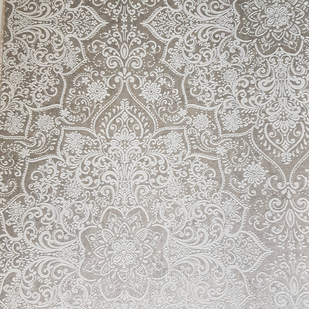 Шпалери флізелінові еко Rasch Kerala 0.53х10 м вензелі східний малюнок сірі білі сріблясті Київ - фото 2