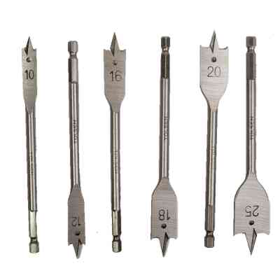 Набор сверл Tolsen плоских по дереву 6 шт 10, 12, 16, 18, 20, 25мм (75655) Винница