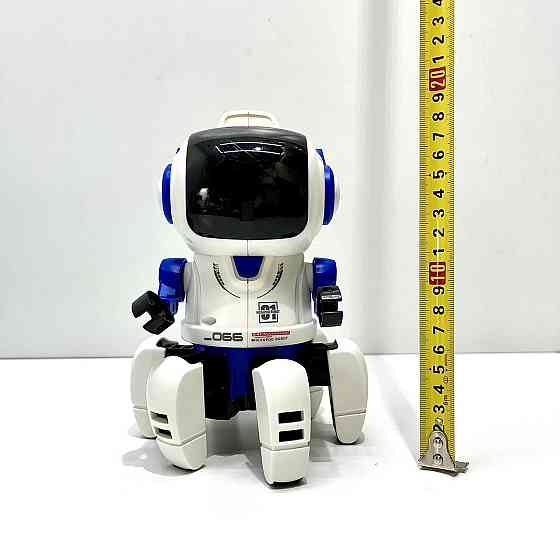 Робот на радіокеруванні Robot танцює мелодії підсвічування Біло-Синій (J1066A) Чернігів