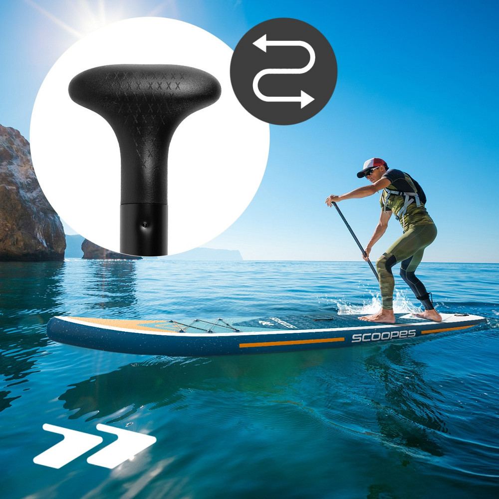 Складне весло регульоване 2в1 для sup дошки і каякінгу 165-225 см Scoopes (Blade) Нововолинськ - фото 7