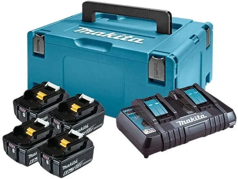 Makita Zestaw Akumulatorów 4X 18V, 6,0Ah Bl1860B Ładowarka + Валіза 198091-4 Киев - изображение 1