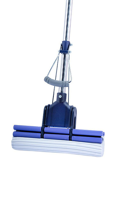 Швабра з подвійним віджимом "Умняшка" з металевою ручкою і м'якою губкою Харків - фото 3