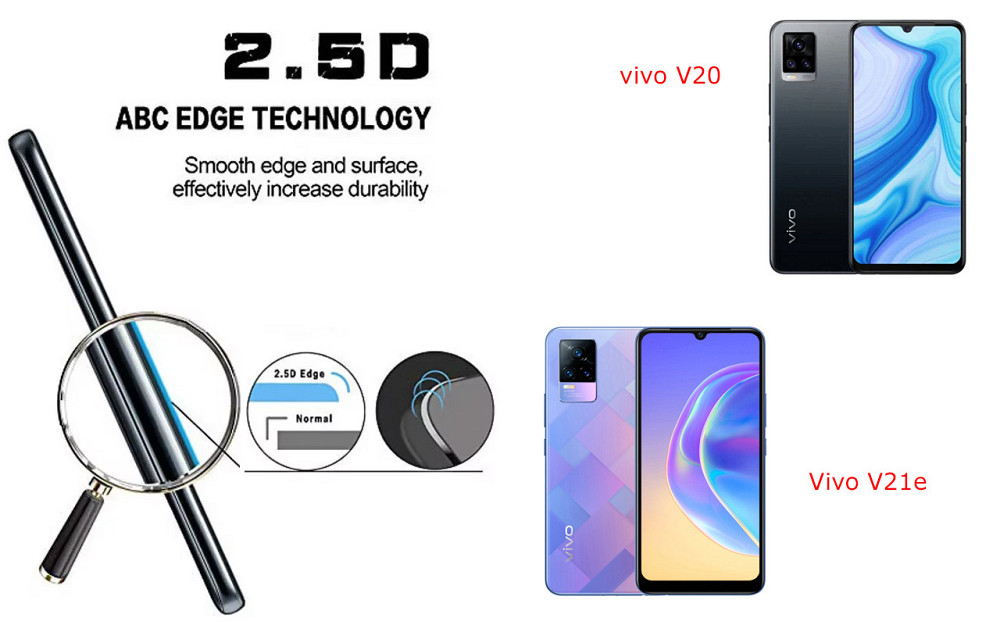 Захисне скло ArmorGlass для vivo V20, Vivo V21e – стійке до подряпин та ударів Київ - фото 2