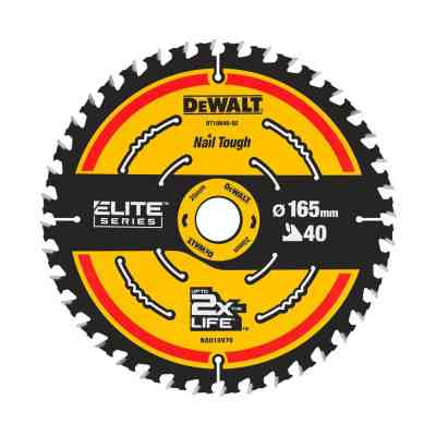 Диск пильний DeWALT ELITE EXTREME, 165х20х40, кут заточування 18 гр. (DT10640) Вінниця