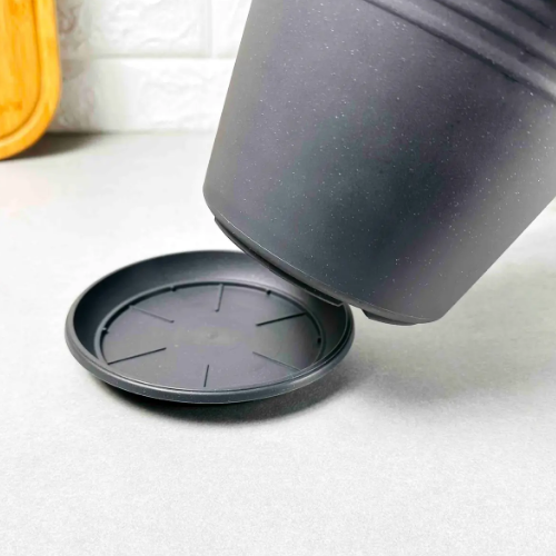 Вазон Глорія з підставкою 18,5*18см граніт Алеана Житомир