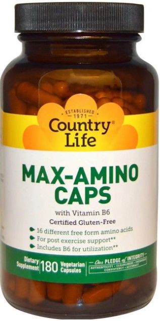 Комплекс аминокислот Country Life Max-Amino 180 кап Киев - изображение 1