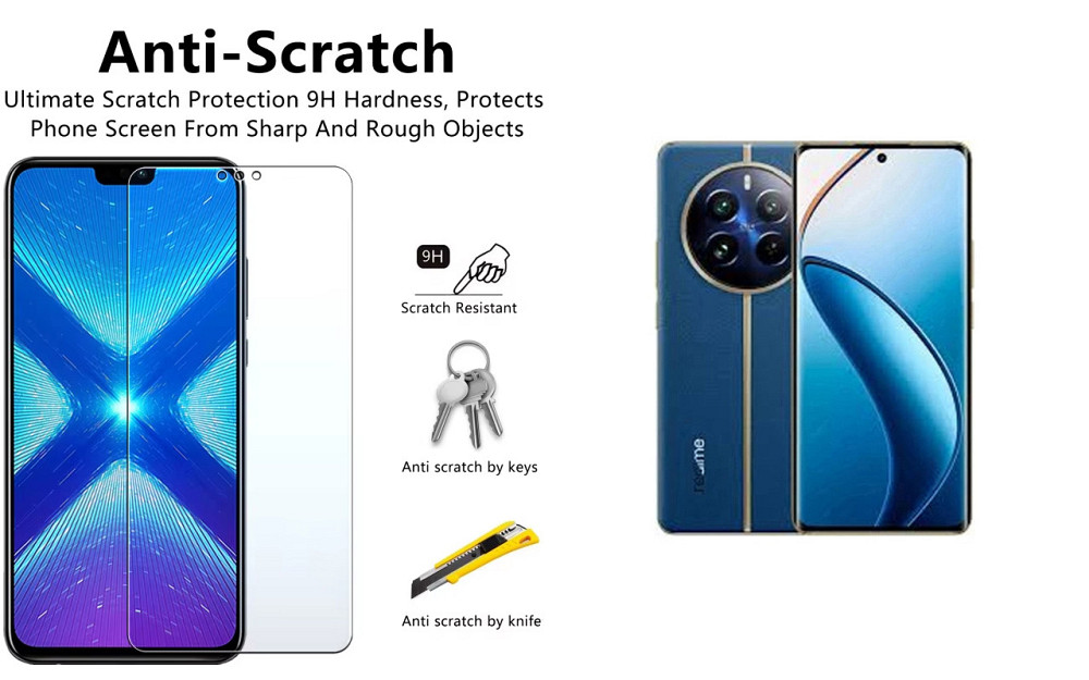 Защитное стекло NeoGlass для Realme 12 Pro 5G, 12+ 5G – ультрапрозрачное и устойчивое Киев - изображение 1