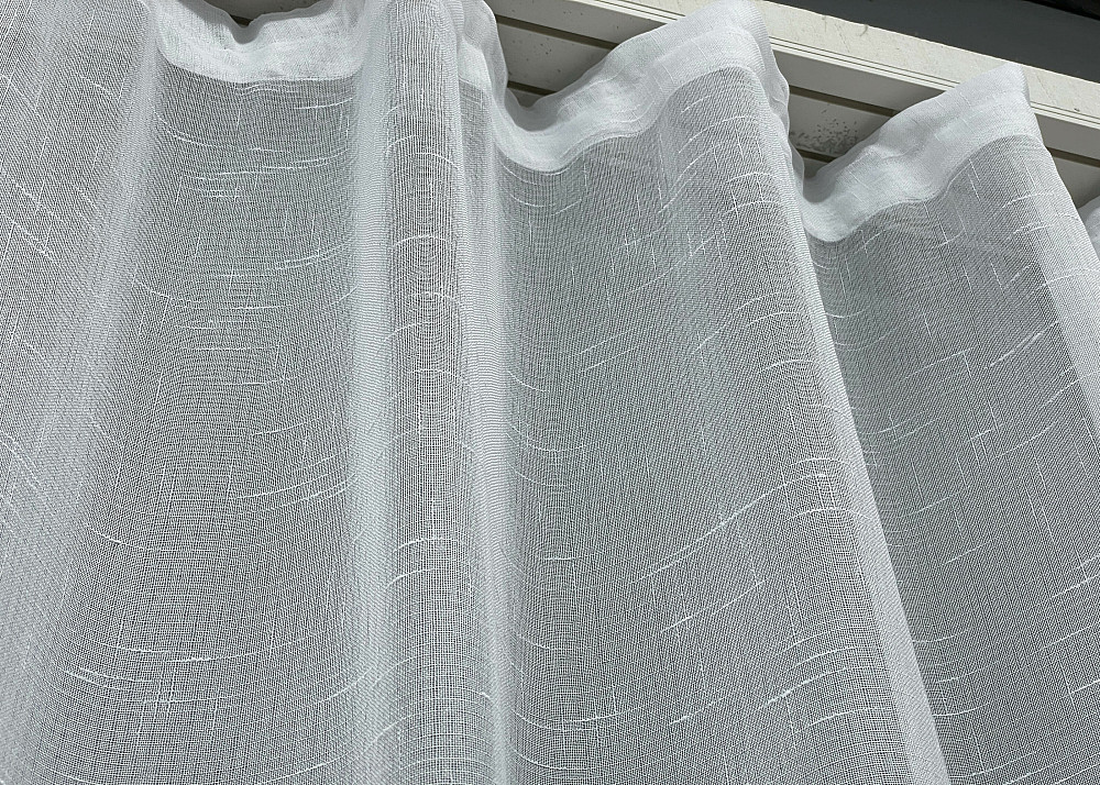 Тюль льон "Мережка" колір білий з коричневим 1429т Київ - фото 7