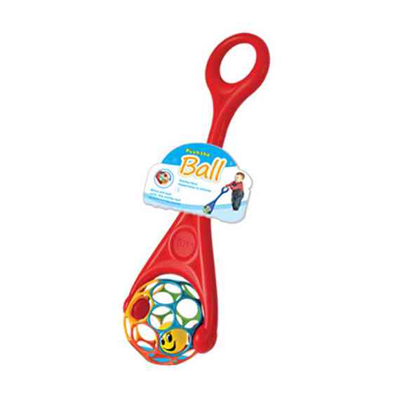 Детская каталка на палке 3201(Red) шар с погремушкой, 61х19х14 см Винница