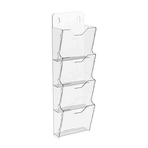 Кишеня буклетниця EKOSTAR 4-ярусна А6 вертикальний Київ