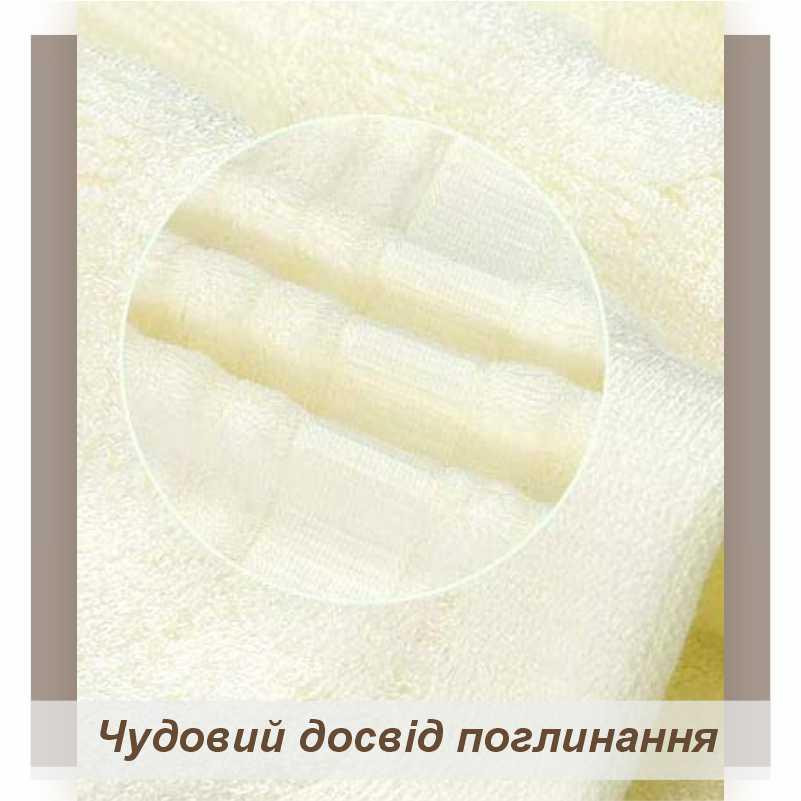 Набор Полотенец Lovely Svi - Комплект Банных Полотенец 3 шт: 70 x 140 см, 50 x 90 см, 33 x 33 см Бежевый Киев - изображение 9