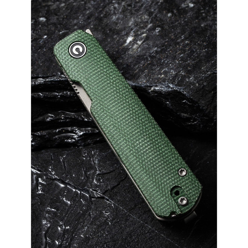 Ніж складаний кишеньковий Civivi Sendy, (7.2 см) Nitro-V / Micarta темно-зелений Київ - фото 15