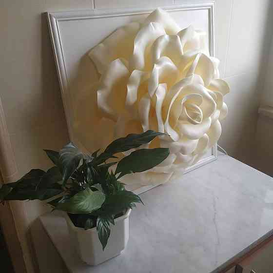 Світильник-нічник 3D картина "Біла троянда" Дніпро