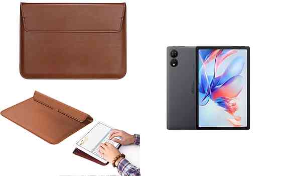 Чехол-конверт VitoCase для Blackview OSCAL Pad 80, с функцией подставки для планшета Коричневый Киев