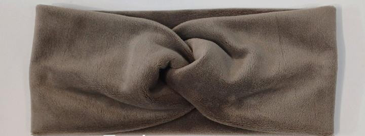 Пов'язка для волосся широка коричнева Київ - фото 1