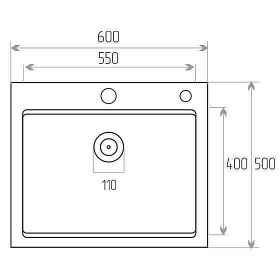 60*50 Мийка PVD Gold Valeso Handmade (3,0/0,8) Коломыя