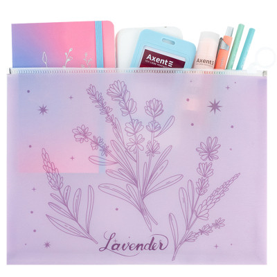 Папка на молнии Axent zip-lock А4+ Lavender-2 (1497-37-A) Винница - изображение 3