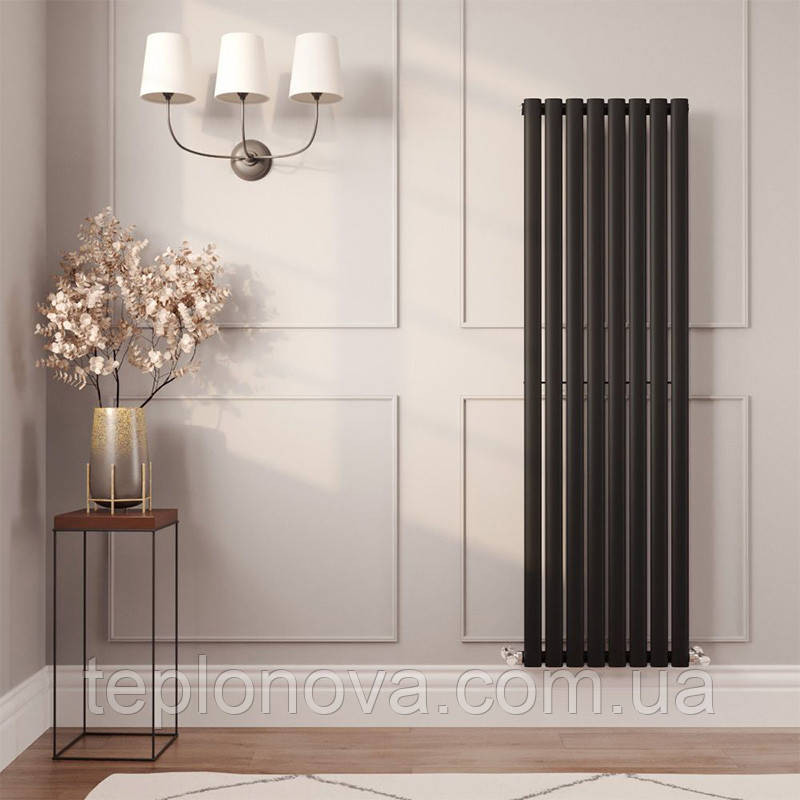 Дизайнерский радиатор 1500/472 (мм) чёрный мат IDEALE ADELE (универсальное подключение) 11 8/1500/472 Черновцы - изображение 4