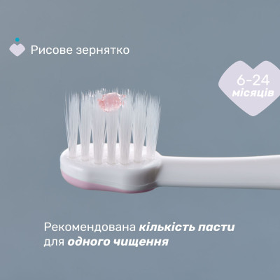 Детская зубная щетка Chicco для первых зубьев, 6-36 мес. розовая (8058664174683) (12081.00) Винница - изображение 4
