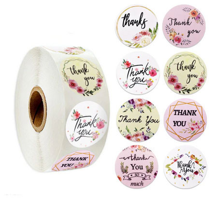Стикеры для упаковки Thank you 500 шт Київ - фото 1