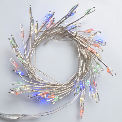 Гірлянда YES! Fun Кластер на мідному дроті 50 LED Різнокольорова 1 м Статична Батарейки (975019) Вінниця - фото 1