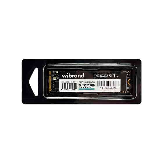 SSD диск накопитель M.2 Wibrand Caiman 1TB NVMe 2280 PCIe 3.0 3D NAND WIM.2Твердотельный накопитель Одесса