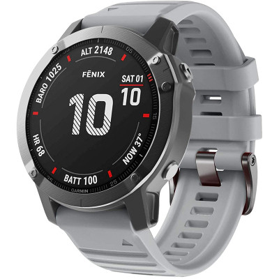 Ремінець до смарт-годинника Armorstandart Silicone 22mm для Garmin Fenix 5/6 Grey (ARM60797) Вінниця - фото 1