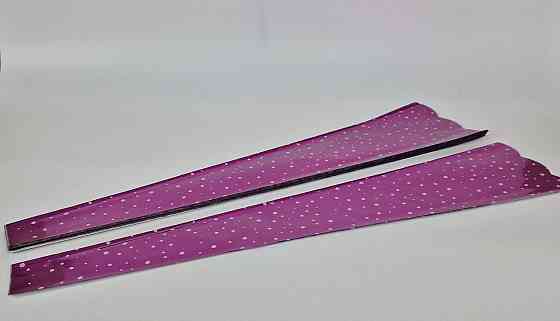 Конусне паковання під квіти h80/6низ/18верх метал малиновий (100 шт) візерунчастий (5) (100 шт) Харків