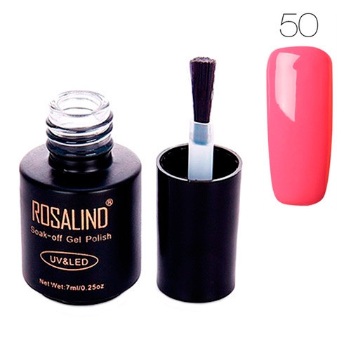 Гель-лак для ногтей маникюра 7мл Rosalind, шеллак, 50 малиновый Винница - изображение 1