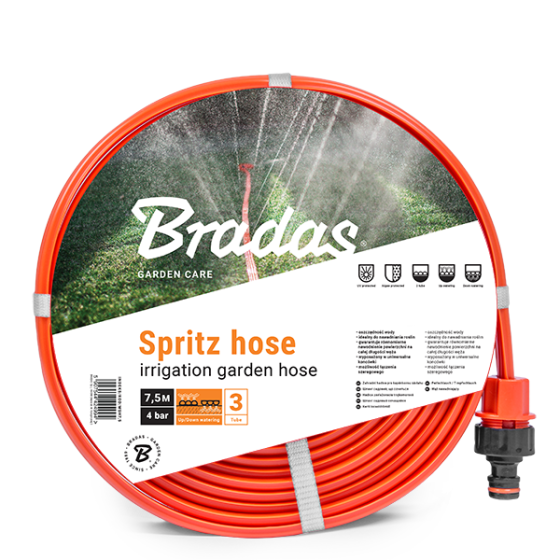 Шланг спринклерний 3-х канальний 15м SPRITZ HOSE, WSH15 Bradas Польща Одеса