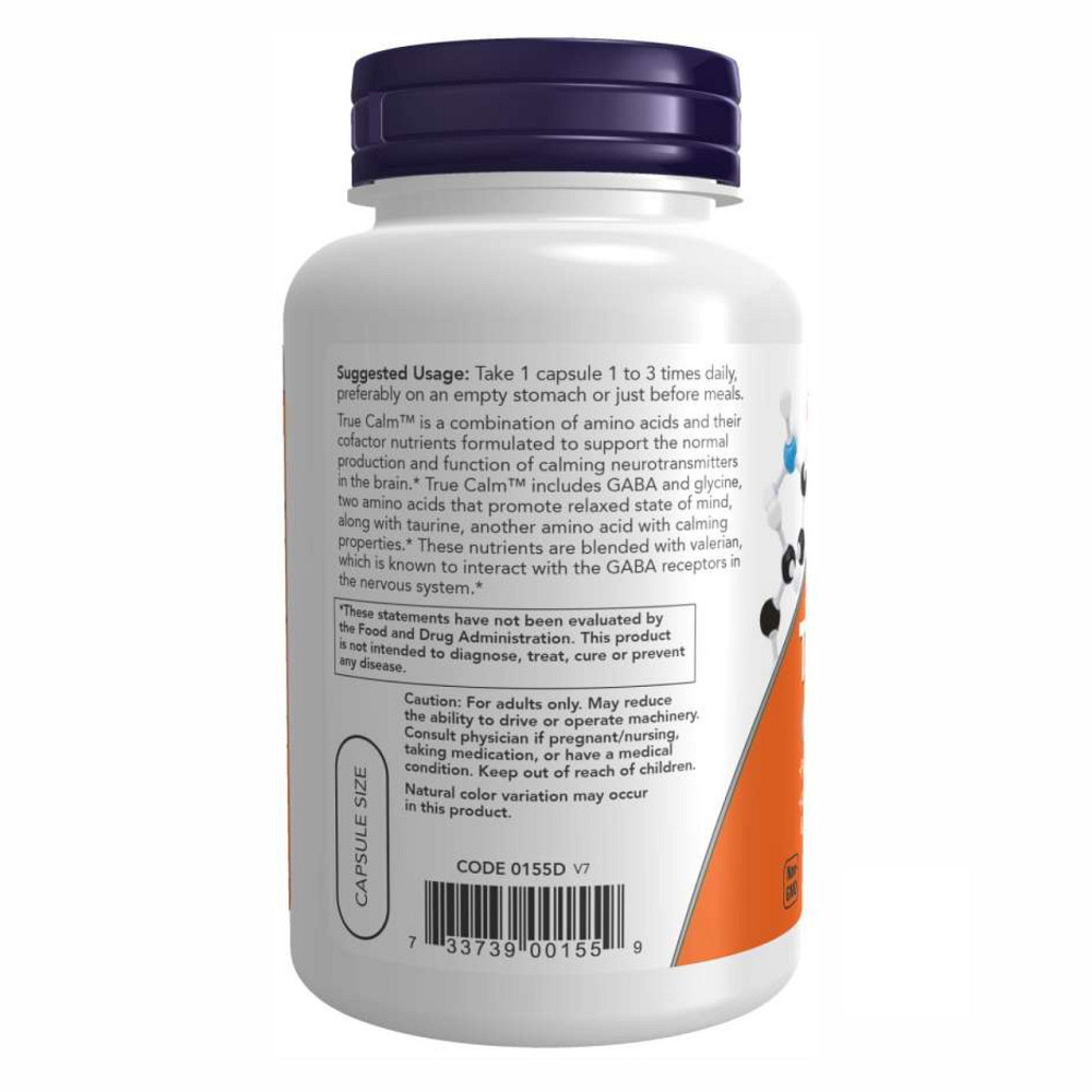 Средство от стресса Now Foods True Calm 90 раст капс Киев - изображение 6
