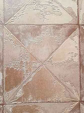 Шпалери вінілові на флізелін Sirpi Alta gamma Sempre 3 квадрати ефект старіння під штукатурку теракота 3д Київ