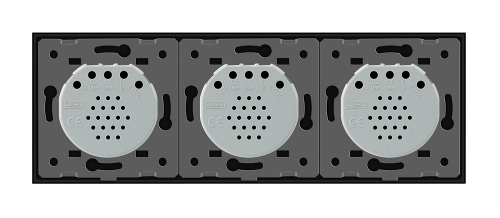 Розумний сенсорний ZigBee вимикач 6 сенсорів (2-2-2) Livolo чорний (VL-C702Z/C702Z/C702Z-12) Коломыя - изображение 6