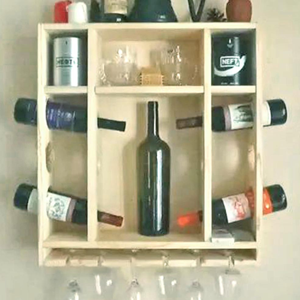 Настінна винна полиця "Комакі" бланже Миколаїв - фото 1