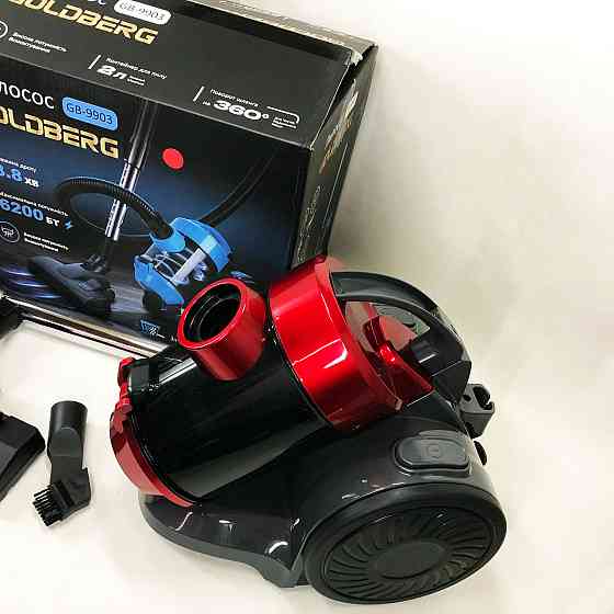 Пылесос вакуумный с контейнером для сбора пыли на 3 л GOLDBERG GB-9903 6200 Вт Мощный. Цвет: красный SD-96 Львов
