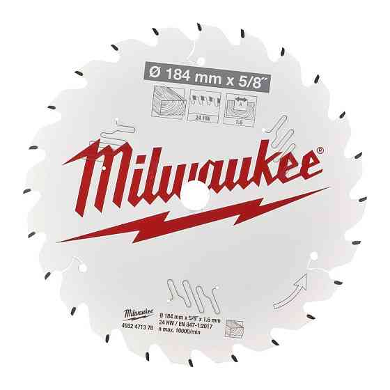 Диск пиляльний PFTE MILWAUKEE, O184х5/8