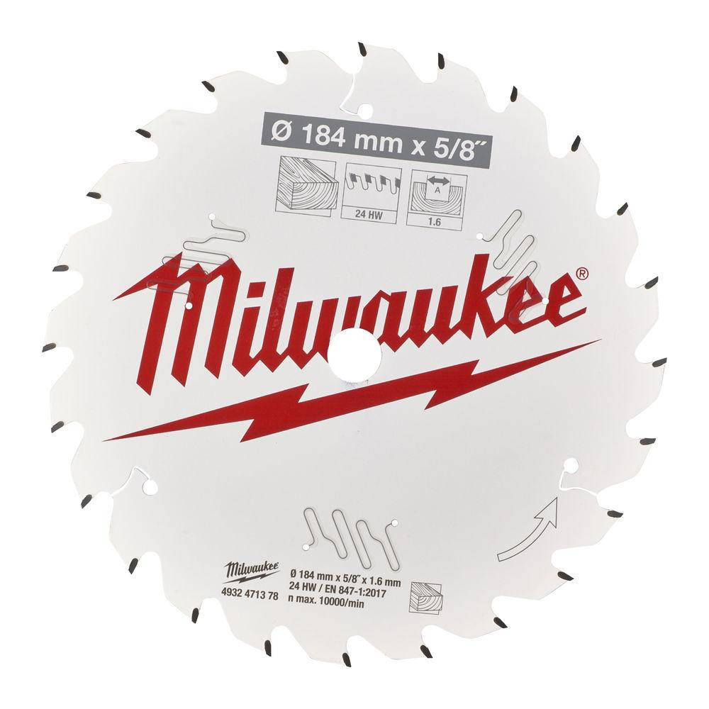 Диск пиляльний PFTE MILWAUKEE, O184х5/8
